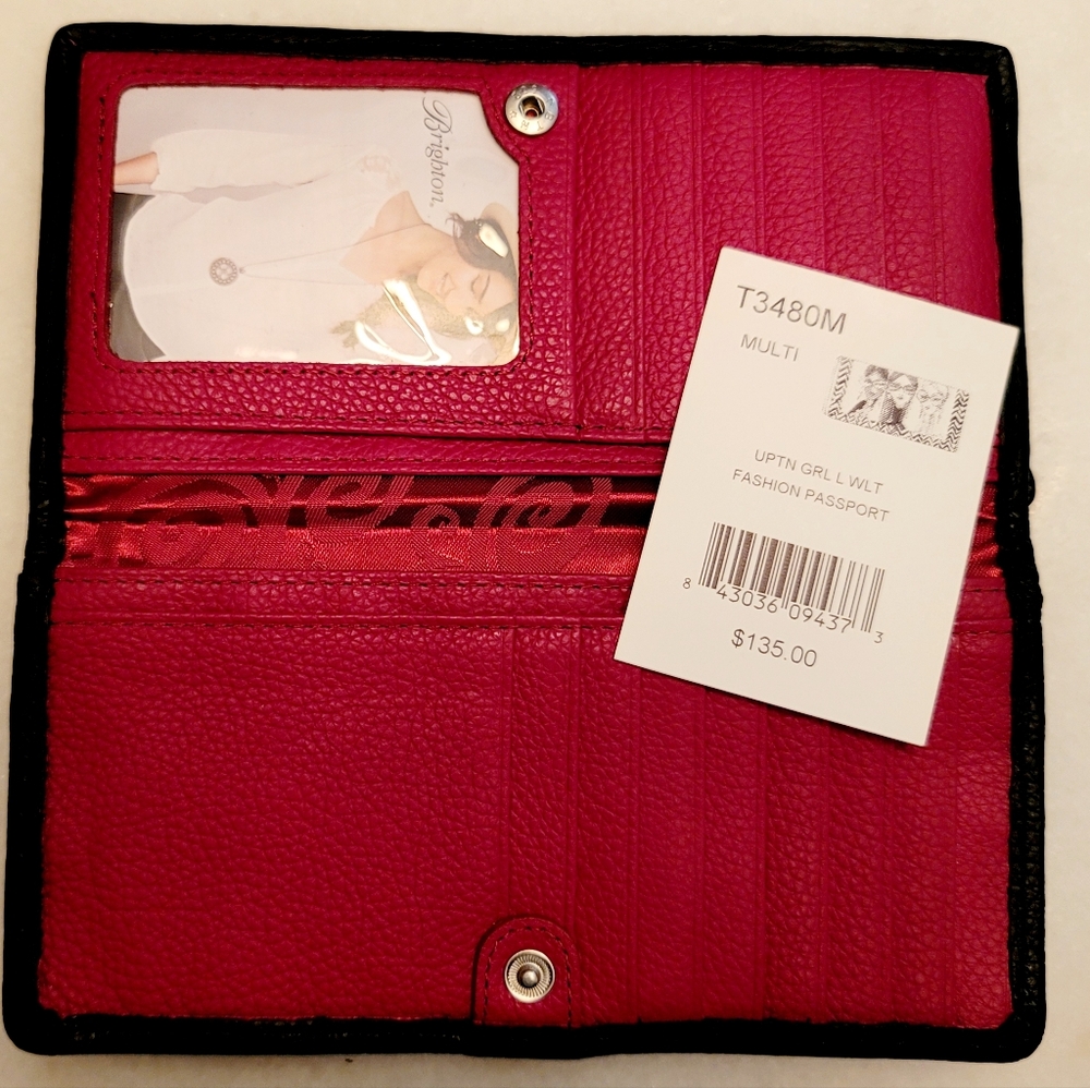 NWT Brighton Uptown Girl Tom Clancy Signed Women's Wallet Fashion Illustration - Picture 8 of 9